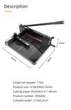 A3A4 Manual Paper Cutter Heavy Duty Guillotine Trimmer Sheets Die Cutters Use for Home Office Laboratory Commercial Paper Cutter