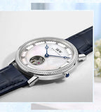 MIYOTA 9029 Men Mechanical Wristwatches Luxury Brand I&W Ultrathin Tourbillon Automatic Watch Men Sapphire Leather Montre Homme