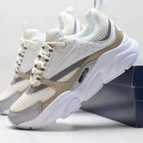 Trendy Sporty Casual Shoes B22 Retro Unisex Breathable Dad Sneakers Fashionable Mesh Upper Rubber Sole All-Season Footwear