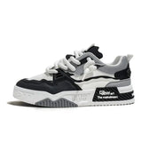 Men's Trendy Skate Shoes, Comfy Non Slip Casual Lace Up Sneakers For Men's Outdoor Activities