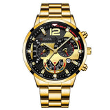 Montre Homme Fashion Mens Sports Watches Luxury Steel Quartz Watch Mens Business Watches Casual Calendar Clock Reloj Hombre