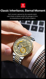 POEDAGAR Top Luxury Man Wristwatch Luminous Hollow Tourbillon Stainless Steel Men Clock Mechanical Automatic Men's Watches Reloj