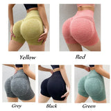 High Waist Women Yoga Shorts Workout Fitness Lift Butt Gym Running Sportswear Short Pants Ladies Active Wear