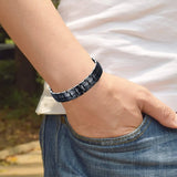Magnetic Bracelets For Men 18k Gold Plating Double Strength Magnets And 4in1 Elements Men Bracelets 8.5inches Adjustable