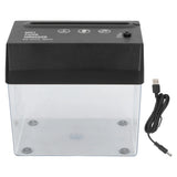 Desktop Mini Paper Shredder Mini Paper Shredder USB Electric Portable Desktop Small A6 Strip Cutting Tool for Office