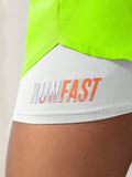 Sports shorts, women's summer hot pants, night running anti glare yoga pants, casual quick drying running breathable fake two-pi