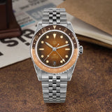Watchdives WD6542 Mechanical Watch NH34 Automatic Movement Bubble Domed Sapphire Crystal Luxury Watch 100m Waterproof Mens Watch