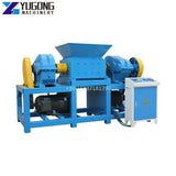 Car Tire Plastic Shredder Crusher Double Shaft Recycling Shredder Bottle Crusher Customized Industrial Waste Tyre Crush Shredder