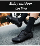 Unisex MTB Mountain Road Bike lock Shoes Breathable Non-slip Wear-resistant Pedal Bicycle Outdoor Competitive Bicycle Equipment