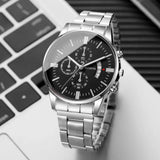 Fashion Business Men Watches Luxury Calendar Quartz Wristwatch for Man Clock Relogio Masculino Montre Homme（Without Box）