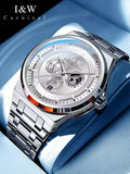 CARNIVAL Brand Mechanical Watch Luxury Sapphire Calendar MIYOTA Movement Automatic Wristwatches Waterproof for Men Reloj Hombre
