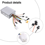 Electric scooter controller with display for 36V 48V 52V 60V brushless motor includes aluminum alloy housing with grooves design