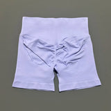 HISTELLO Impact Shorts 4.5" Women Yoga Shorts Seamless Low Waist Scrunch Bum Gym Leggings Workout Stretch Fitness Sports Shorts