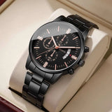 Fashion Business Men Watches Luxury Calendar Quartz Wristwatch for Man Clock Relogio Masculino Montre Homme（Without Box）