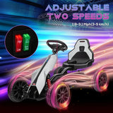 Aosom 12V Electric Go Kart for Outdoor Ride-On Toy with Forward Backward Drive Adjustable Speed Gift