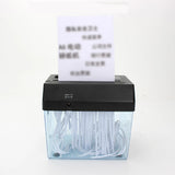 A6 Portable Mini Paper Shredder Electric USB Battery Operated Desktop Shredder Documents Paper Cutting Tool for Home Office