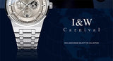 Montre Homme CARNIVAL Mechanical Business Watch for Men Brand Luxury Automatic Wrist Watch 50M Waterproof 2024 Man Reloj Hombre