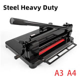 A3A4 Manual Paper Cutter Heavy Duty Guillotine Trimmer Sheets Die Cutters Use for Home Office Laboratory Commercial Paper Cutter