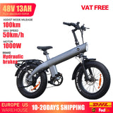 HUANCI Q3 Mountain Electric bicycle 2000W 57KM/H removable battery electric bike 48V 20AH Ebike 20Inch fat tire Off-Road e bike
