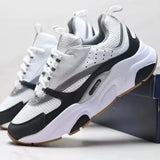 Trendy Sporty Casual Shoes B22 Retro Unisex Breathable Dad Sneakers Fashionable Mesh Upper Rubber Sole All-Season Footwear