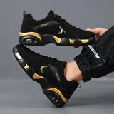 Men's Road Running Shoes, Lace-Up Closure, Suitable for All Seasons, Low-Top Trendy Versatile Hiking Shoes, Tennis Casual Walking Fitness Hiking Shoes - the Perfect Sports Shoe for Outdoor Adventures, Ideal for Sports Enthusi