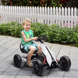 Aosom 12V Electric Go Kart for Outdoor Ride-On Toy with Forward Backward Drive Adjustable Speed Gift