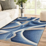 VIKAMA printed pattern line-feel living room coffee table carpet bedroom bedside non-slip stylish mat home decoration