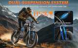 Kickwey K7 Pro Adults Electric Bike 1500W*2 Motor Bicycle 20“ Tire Ebike Electric E Bikes Mountain Moped Ebikes For Men