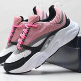 Trendy Sporty Casual Shoes B22 Retro Unisex Breathable Dad Sneakers Fashionable Mesh Upper Rubber Sole All-Season Footwear