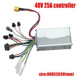 Electric scooter controller with display for 36V 48V 52V 60V brushless motor includes aluminum alloy housing with grooves design