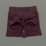 HISTELLO Impact Shorts 4.5" Women Yoga Shorts Seamless Low Waist Scrunch Bum Gym Leggings Workout Stretch Fitness Sports Shorts