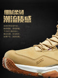 RAX Men Hiking Shoes Mid-top Waterproof Outdoor Sneaker Men Leather Trekking Boots Trail Camping Climbing Hunting Sneakers Women