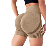 Yoga Shorts Cross-border Honey Buttocks Buttocks Sports High Waist Abdomen Stretch Tight-fitting Anti-glare Quick-drying Fitness