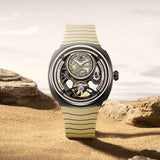 Singularity Series DG8127 Men Automatic Mechanical Watch Fashion Sport Wristwatch Silicone Band
