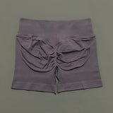 HISTELLO Impact Shorts 4.5" Women Yoga Shorts Seamless Low Waist Scrunch Bum Gym Leggings Workout Stretch Fitness Sports Shorts