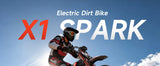 QRONGE X1 Spark Electric Dirt Bike 4500W Peak&Up to 60 Miles 50MPH 60V 28.8Ah Battery E-Bike 14/12" Fat Tire Electric Motorcycle
