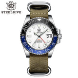 STEELDIVE SD1993 White Dial 60 Clicks Ceramic Bezel 41MM Case Sapphire Glass BGW9 Luminous 300M NH34 Mechanical Men Dive Watches