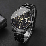 Fashion Business Men Watches Luxury Calendar Quartz Wristwatch for Man Clock Relogio Masculino Montre Homme（Without Box）