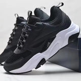 Trendy Sporty Casual Shoes B22 Retro Unisex Breathable Dad Sneakers Fashionable Mesh Upper Rubber Sole All-Season Footwear