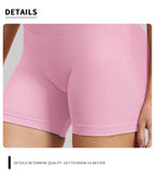 CZGUKE4.5''Shorts Seamless Low Ribbed Waistband Gym Shorts Scrunch Bum Yoga Shorts Booty High Stretch Running Bike Shorts