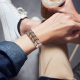 Stylish Hematite Bracelet for Men - Masculine Wrist Jewelry for Work, Travel & Meditation - Perfect Gift for Husband Boyfriend
