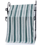 Soft Striped Bath Towel Set - Quick-Drying Absorbent Microfiber Face & Hand Towels for Bathroom, Home Spa - 70x140cm & 35x75cm