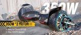 Warrior 8.5 Inch350W*2 off-Road Self-balancing scooter- with Music Speaker And LED Lights, 10mph.