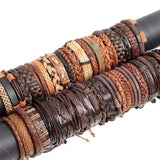 6 Random Styles Unisex Braided Leather Bracelets Classic Festive Gift Minimalist Twisted Knot Bracelet