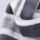 Soft Striped Bath Towel Set - Quick-Drying Absorbent Microfiber Face & Hand Towels for Bathroom, Home Spa - 70x140cm & 35x75cm