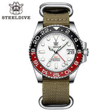 STEELDIVE SD1993 White Dial 60 Clicks Ceramic Bezel 41MM Case Sapphire Glass BGW9 Luminous 300M NH34 Mechanical Men Dive Watches
