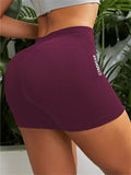 Women High Waist Butt Lift Sports Short Pants High Stretch Qyuick-Drying Breathable Yoga Shorts Athletic Tights