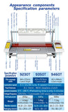 9460T A2+ 110V 220V Paper Laminating Machine Four Roller Cold Hot Laminator Rolling Machine film photo Laminating Machine