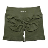 HISTELLO Impact Shorts Df Substitute High Waist Women Yoga Workout Short Seamless Leggings Stretch Fitness Running Gym Shorts