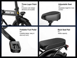 Electric Bike 750W Peak Motor 48V15AH Removable Lithium Battery Aldult Foldable E Bike LCD Display 14-inch Tire Electric Bicycle